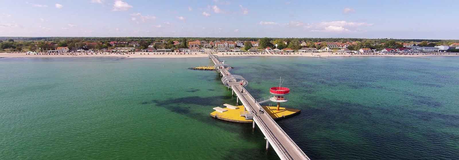 Hotel Vier Linden - Seebrücke von oben